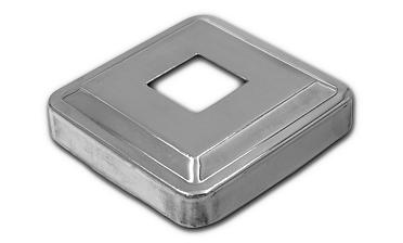 Низ стойки под трубу 20х20 мм, 66х66, высота 16 мм, полированный (AISI 304) k397 купить в Волгограде