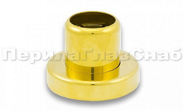 Цанга под трубу Ø38.1 мм, полированная #600, AISI 304, 3 отв. Ø7 мм, 3 отв. Ø9 мм, под золото Фk026-88 2