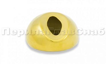 Наконечник штамп, под 30°, Ø38.1 мм, для поручня Ø38.1, золото (AISI 304) k016-88 купить в Волгограде