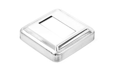 Низ стойки под трубу 40х20 мм, 66х66х0.6, высота 16 мм, полированный (AISI 304) k385-3 купить в Волгограде