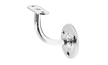 Пристенок с ложементом на плоскость, вынос 65х65, Ø60х3 мм, сварной, нержавеющая сталь AISI 304 полированная k234-5 купить в Волгограде