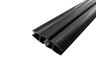 Комплект уплотнителей для стекла 8мм (2 шт.), стекло-стекло, с магнитом 135°, 2,2 м.черный непрозрачный t208 BL-U купить в Волгограде