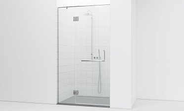 Комплект фурнитуры для душевой перегородки в проеме на профиле с глухим стеклом и дверью t561-1 купить в Волгограде