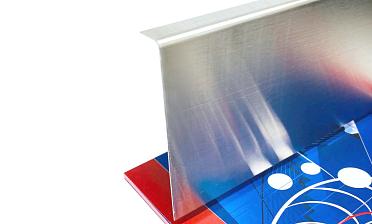 Тыльная накладка из шлифованной нержавейки на профиль т100 15.5х101 мм длина 2 м т100-10 купить в Волгограде