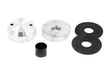 Комплект торцевого крепления несущего стекла, гайка-шайба Ø50х10х18 мм с внутренней резьбой М16, шлифованный AISI 304 k277-8 купить в Волгограде