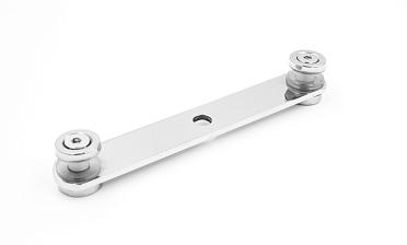 Стеклодержатель пластинчатый штампованный 3хМ8, по центрам 170х4 мм, полированный, шайбы 4 мм штамп., под стекло 6-12 AISI201 k047-6 купить в Волгограде