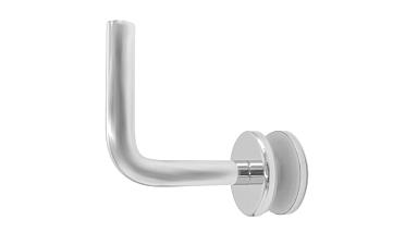 Держатель поручня к стеклу, вынос 60х70, Ø43х5 мм для стекла 10-12мм, (AISI 304) k008-5 купить в Волгограде