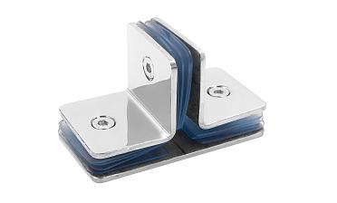 Коннектор для душевой кабины на 3 стекла полированный t727-2 PSS  купить в Волгограде