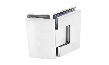 Петля для душевой кабины стекло-стекло 135° 90х55 мм AISI 304 шлифованная t302-2 SSS купить в Волгограде