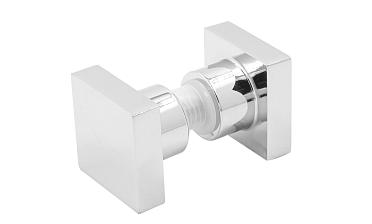 Ручка-кноб квадратная для стекла 6-12 мм, нержавеющая сталь AISI 304, полированная t669 PSS купить в Волгограде