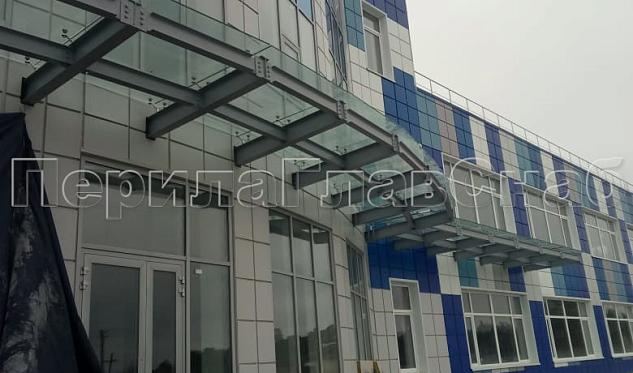 пос. Першино козырек на подконструкции в Волгограде. Готовые проекты ПерилаГлавСнаб