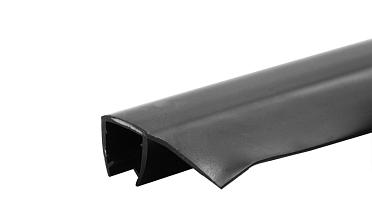 Уплотнитель для стекла 8 мм, непрозрачный черный, 90°, стекло-стекло 2200 мм t215-2 Bl-U купить в Волгограде