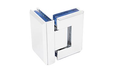 Петля для душевой кабины стекло-стекло 90° 90х55 мм цинк, полированная t304 PZn купить в Волгограде