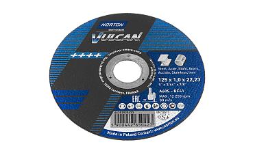 Отрезной круг 125х22х1 Нортон Вулкан Ф-0143 купить в Волгограде