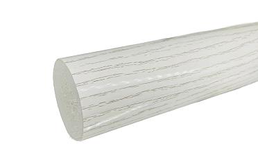 Пластиковый поручень текстурный, цвет белый, Ø49мм, длина 4м k893-2 купить в Волгограде