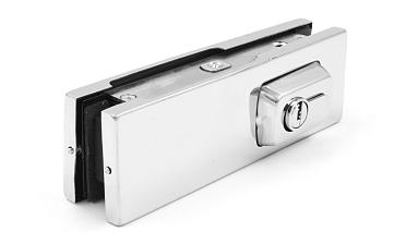 Замок для стеклянной двери угловой с круглым ригелем комплект, шлифованный t150 SSS купить в Волгограде