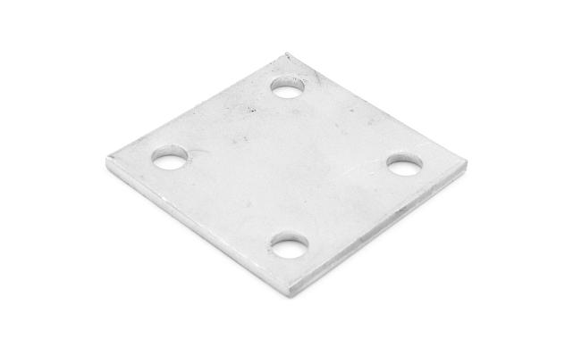 Фланец стойки 71х71х5 (4.3), AISI 304, 4 отв. М10 k115-4 