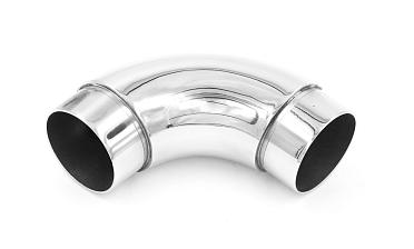 Отвод поручня под Ø38.1х1.5 мм, 90°, литой, полированный, со вставками, (AISI 201) k059-3 купить в Волгограде