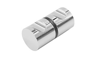 Ручка-кноб для двери 32х38 мм латунь-хром, полированная t696 PC купить в Волгограде