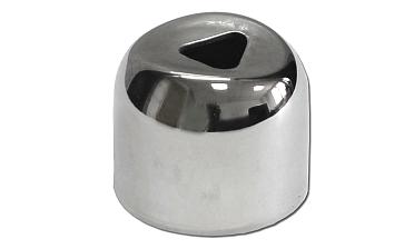 Наконечник штампованный (СПС) прямой 90° на трубу Ø25 мм, для поручня Ø38.1 мм, полированный, нержавеющий, AISI 201, k071-3 купить в Волгограде