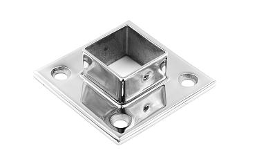 Фланец для трубы 40х40 мм, литой, полированный, (AISI 304) k223 купить в Волгограде