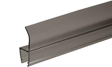 Уплотнитель для стекла 8мм, полупрозрачный черный, 180°, стекло-стекло 2,2 м  t204-2 BL купить в Волгограде