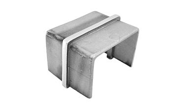 Соединитель для поручня с пазом 40х60 мм, шлифованный (AISI 304) Фk541-2 купить в Волгограде