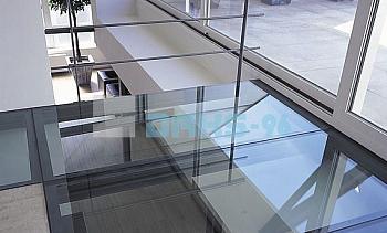 Стеклянный потолок на межэтажной площадке в Волгограде. Готовые проекты ПерилаГлавСнаб