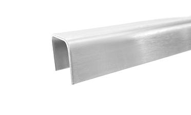 Профиль П-образный, L=2000 мм, t=1.5 мм, для стекла 16 мм, шлиф. (AISI 304) Ф-0456 купить в Волгограде