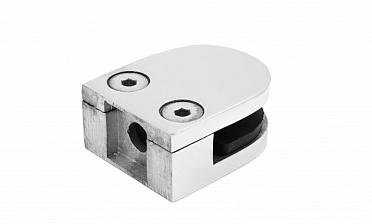 Стеклодержатель литой, под стекло 8-10 мм (4+4 мм), на плоскость 40х23х48 полированный (AISI 316) k002-4 купить в Волгограде