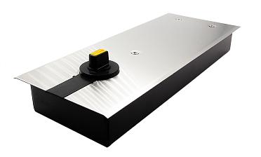 Доводчик для стеклянной двери до 100 кг EN4, напольный, 500 тыс, циклов, нержавеющая сталь AISI 304, шлифованная t184-3 SSS купить в Волгограде