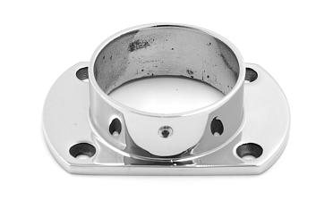 Фланец укороченный, литой, полированный, для трубы Ø50.8 мм, полированный, (AISI 304) k094 купить в Волгограде