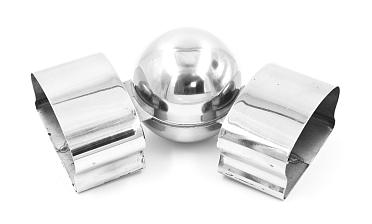 Поворот пластикового фигурного поручня, шаровый, полированный, AISI 304 k061 купить в Волгограде