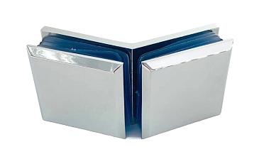 Коннектор для душевой кабины стекло-стекло 135°, 45х45, цинк , вырез 71 t736 PZn купить в Волгограде