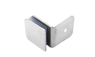 Коннектор для душевой кабины стена-стекло 90°, 45х45, шлифованный  t722-2 SSS купить в Волгограде