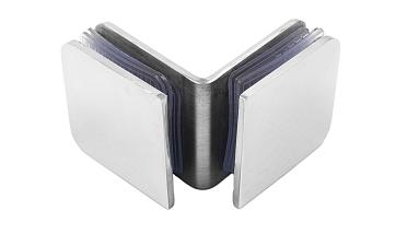 Коннектор для душевой кабины стекло-стекло 90° 45х45 мм латунь-хром, полированный t725 PC купить в Волгограде