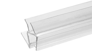 Уплотнитель пластиковый для стекла в душевую кабину 8 мм стена-стекло 2200 мм  t206 купить в Волгограде