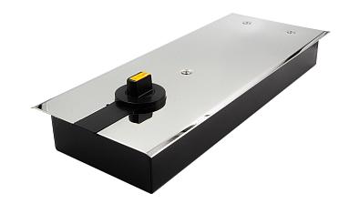 Доводчик для стеклянной двери до 100 кг EN4, напольный, 500 тыс, циклов, нержавеющая сталь AISI 304, полированная t184-3 PSS  купить в Волгограде