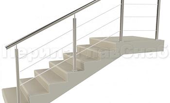 Заполнение из 3ми тросиков (тросик в оболочке) + наконечник для крыльца в Волгограде. Готовые проекты ПерилаГлавСнаб