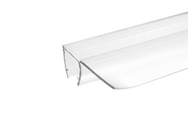 Уплотнитель для стекла 8мм, прозрачный, 90°, стекло-стекло 2,2 м., длина уса 17 мм t215-2 купить в Волгограде