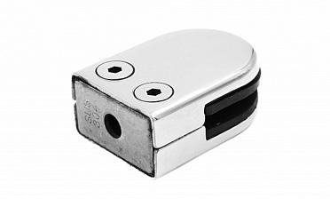 Стеклодержатель штампованный, под стекло 8 мм (4+4 мм), на плоскость 40х22х53 полированный (AISI 304) k039 купить в Волгограде