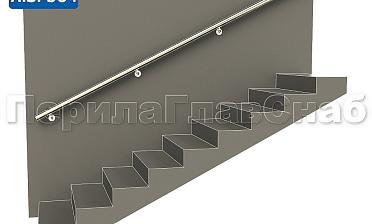 Готовый пристенный поручень с 4 держателями, длина 3300 мм (AISI 304) k730-33 купить в Волгограде