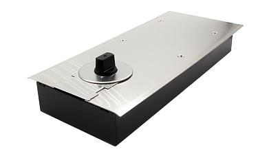 Доводчик для стеклянной двери до 80 кг EN3, напольный, 500 тыс. циклов, нержавеющая сталь AISI 304, шлифованная t183 SSS купить в Волгограде