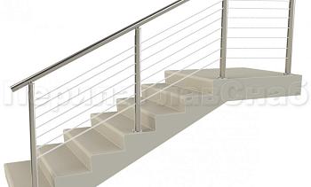 Заполнение из 7ми тросиков (тросик в оболочке) для крыльца в Волгограде. Готовые проекты ПерилаГлавСнаб