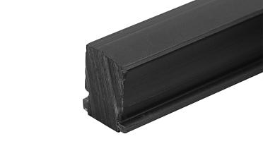 Подставка для стекла в профиль т40, материал ТЭП, цвет черный т40-05 купить в Волгограде