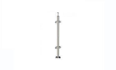 Стойка круглая Ø38.1: 4 штамп. стеклодержателя, полированная, высота 950 мм (AISI 201) k728 купить в Волгограде