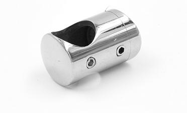 Ригеледержатель на стекло 8 мм, Ø16 мм, полированный, литой (AISI 304) k019 купить в Волгограде