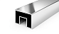 Труба 40х60, с пазом 24х24, полированная, AISI 304 k824-3