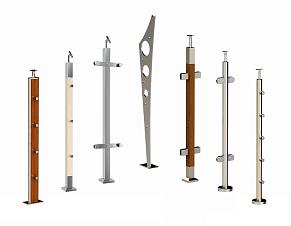 Стойки ограждений из нержавеющей стали, балясины купить в Волгограде