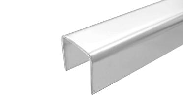 Профиль П-образный, L=2000 мм, t=1.5 мм, для стекла 16 мм, полир. (AISI 304) Ф-0457 купить в Волгограде